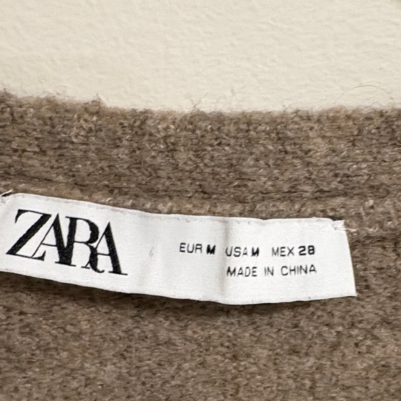 ZARA V-Neck Button-Up Sweater - Picture 2 of 10